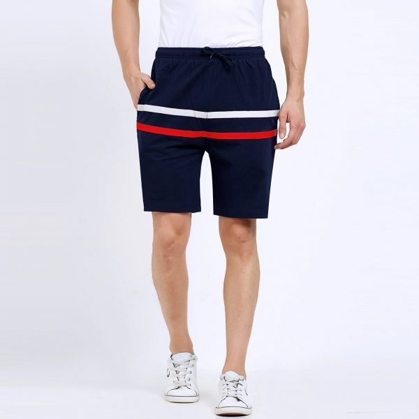 Blue Striped Regular Shorts